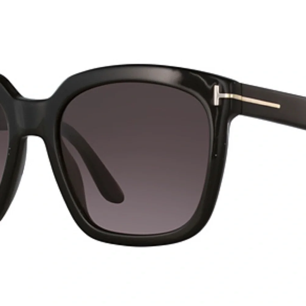 Authentic Tom Ford AMARRA FT 0502 Black Square Polarized Sunglasses new in box